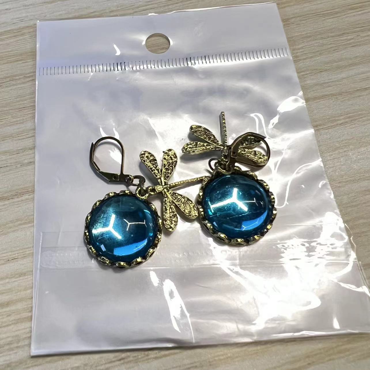 Bohemian Dragonfly Drop Earrings
