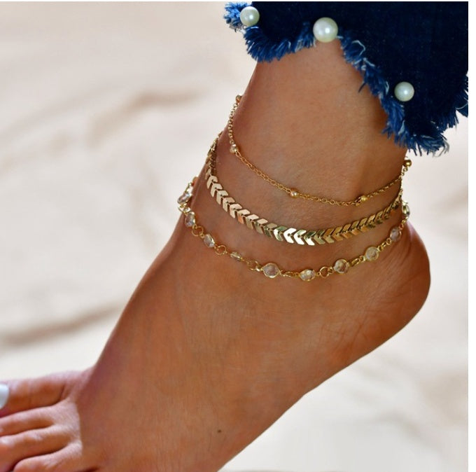 Bohemian Beaded Anklet