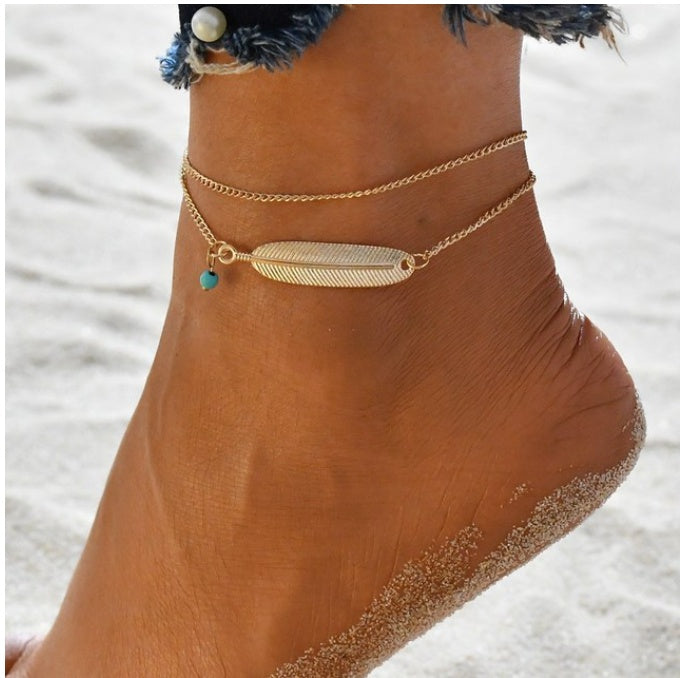 Bohemian Beaded Anklet