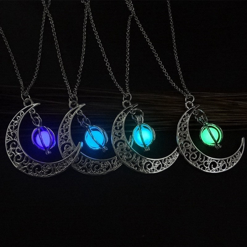 Natural Glowing Moonstone Necklace