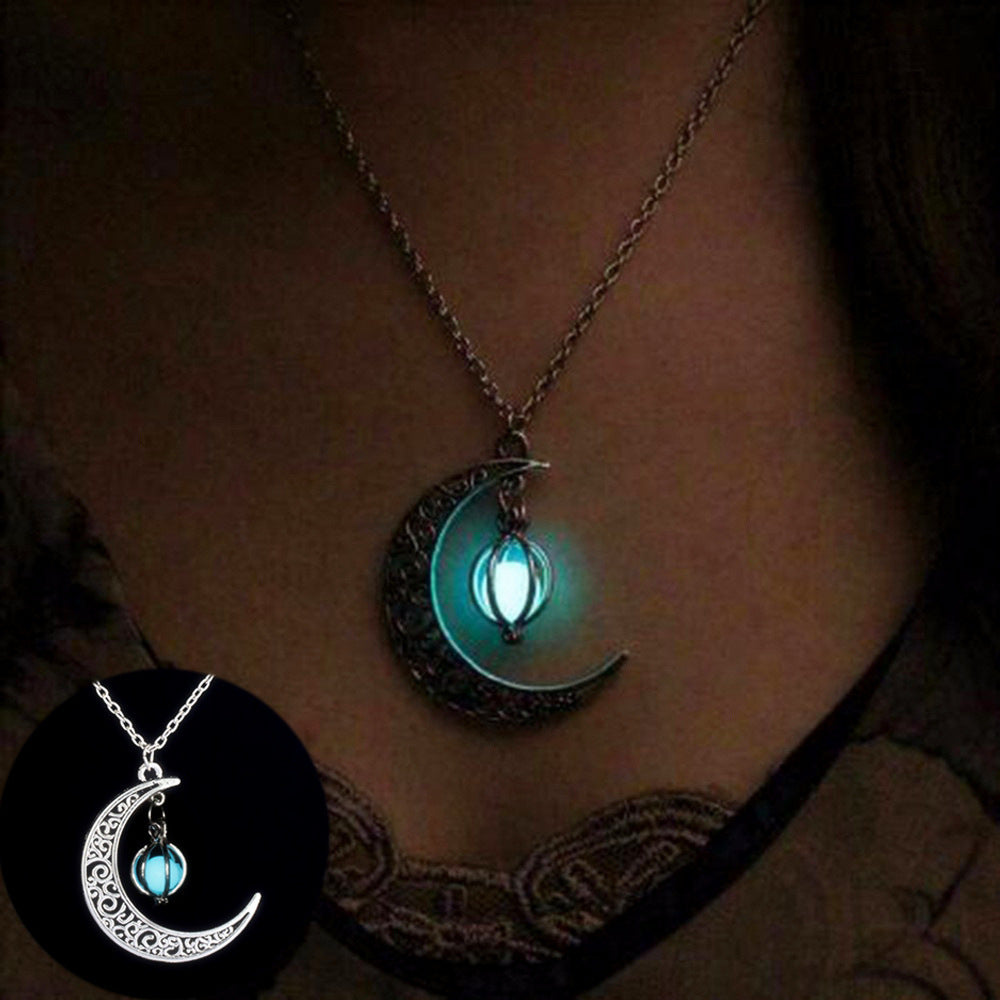 Natural Glowing Moonstone Necklace