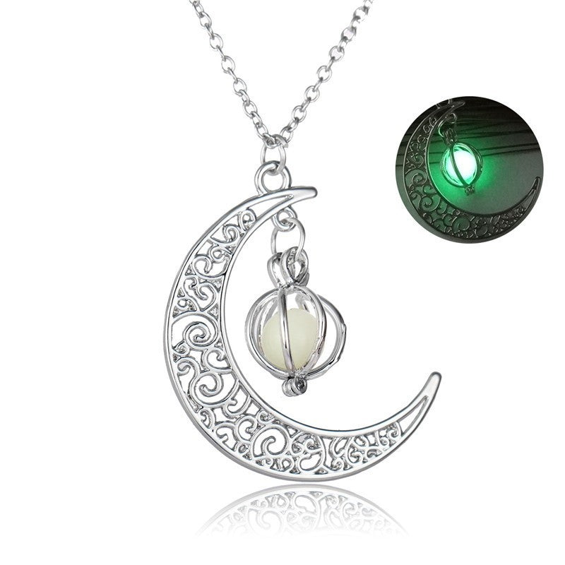 Natural Glowing Moonstone Necklace
