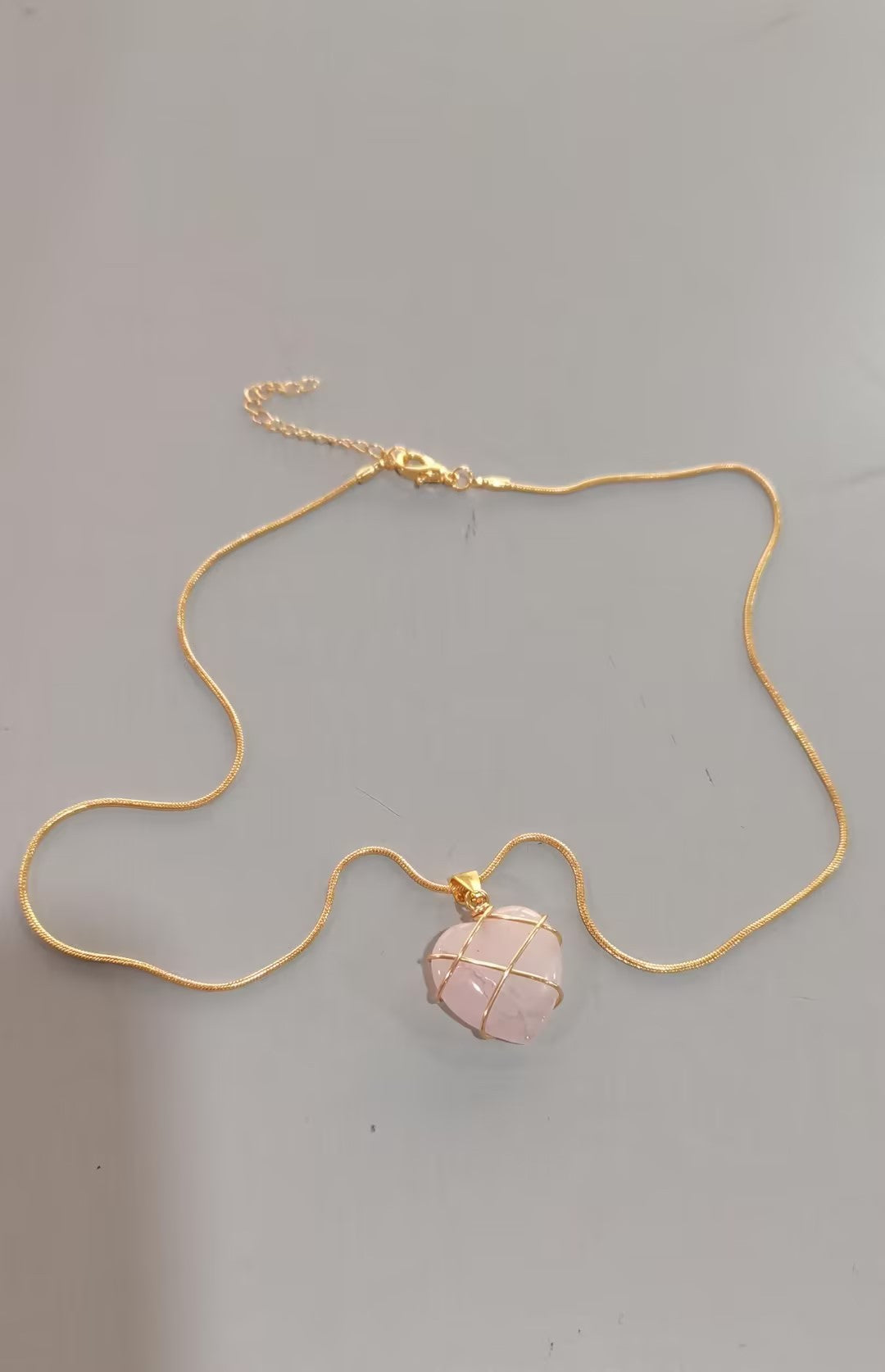 Moonstone Princess Heart Necklace
