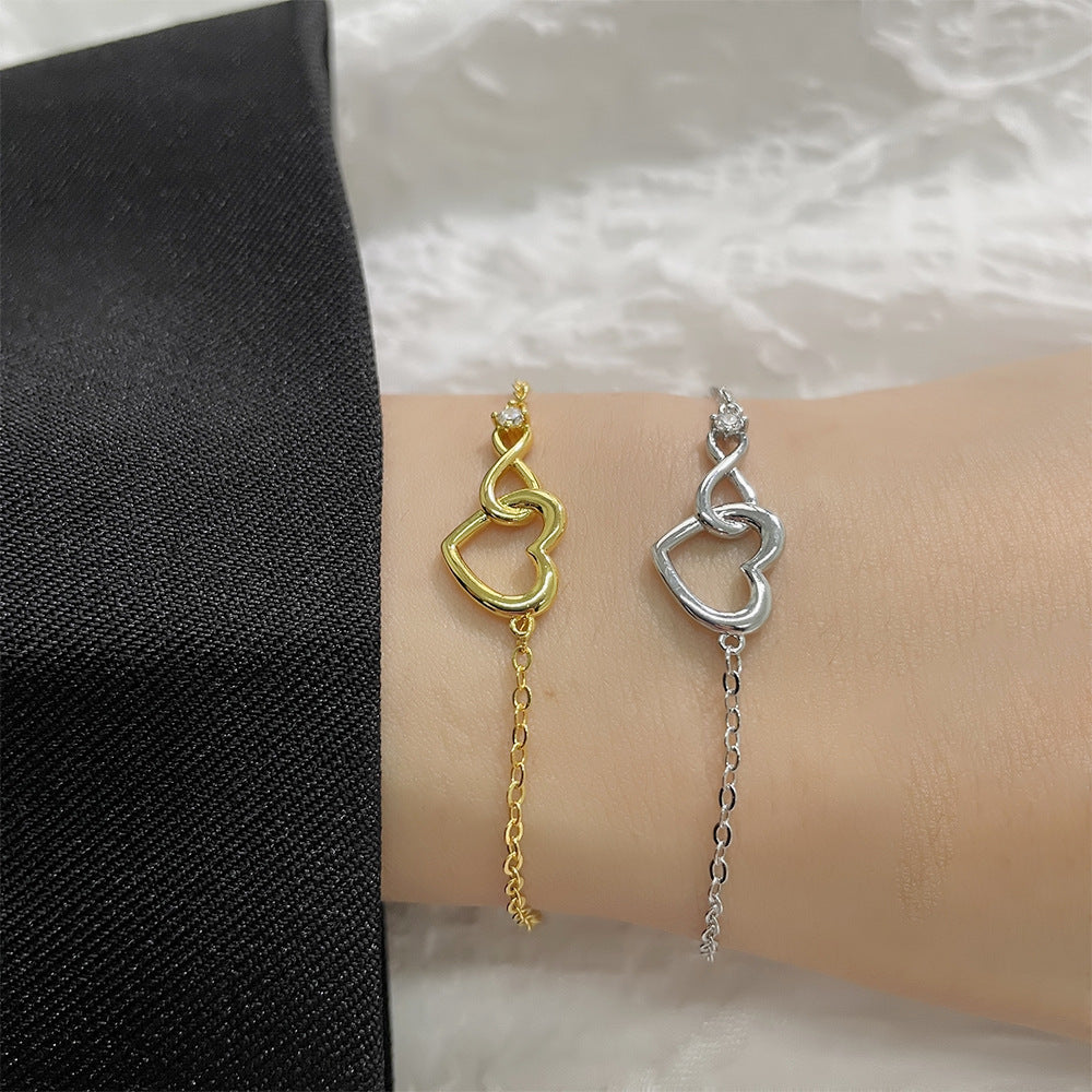Heart-Shaped Love Bracelet