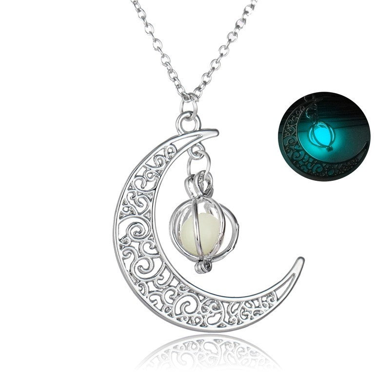 Natural Glowing Moonstone Necklace
