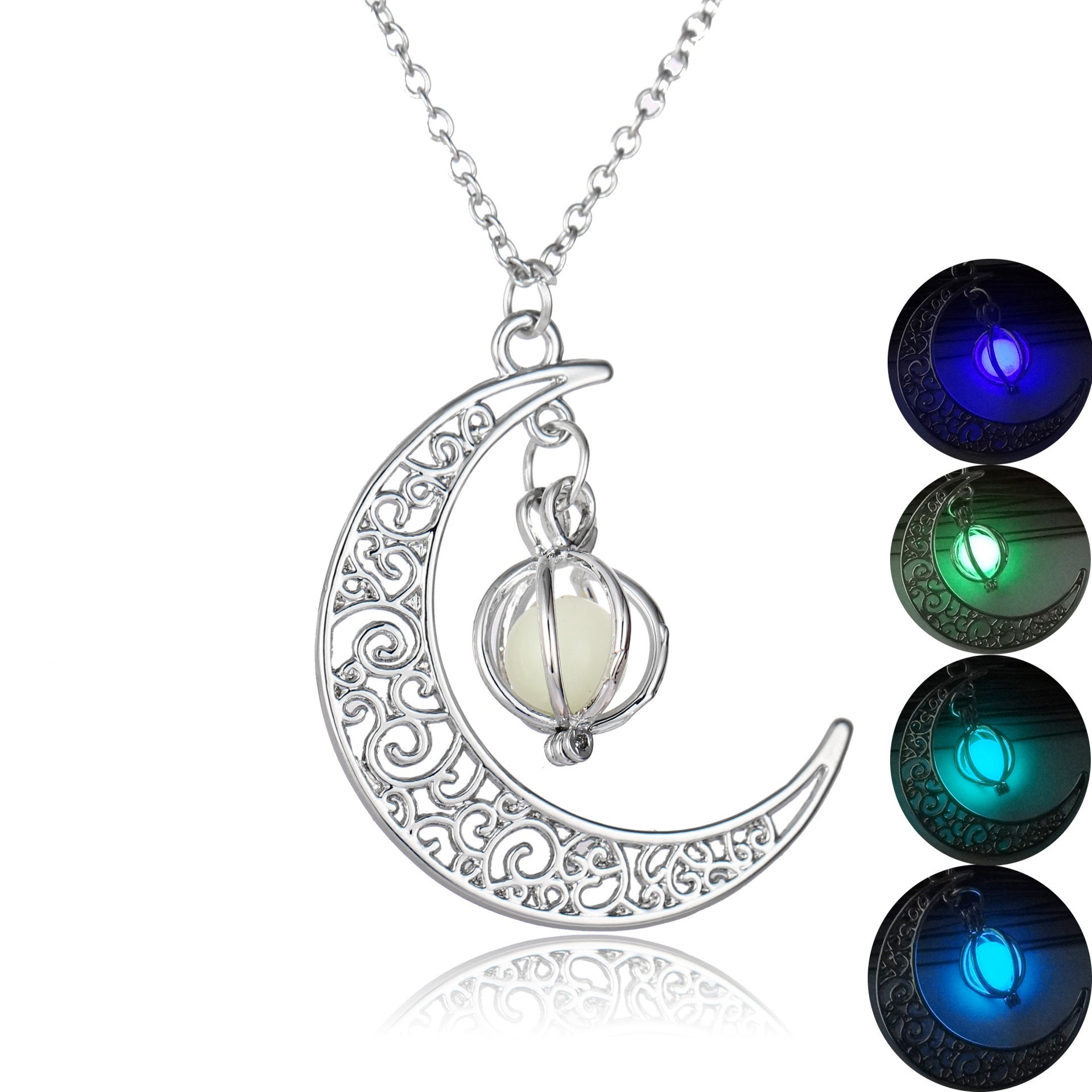 Natural Glowing Moonstone Necklace