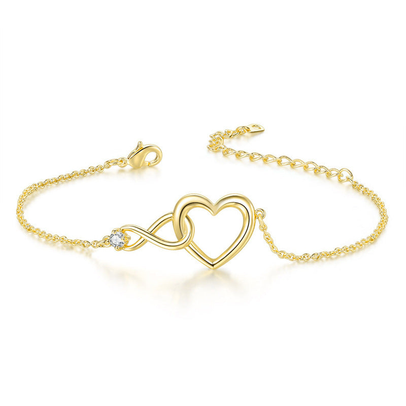 Heart-Shaped Love Bracelet