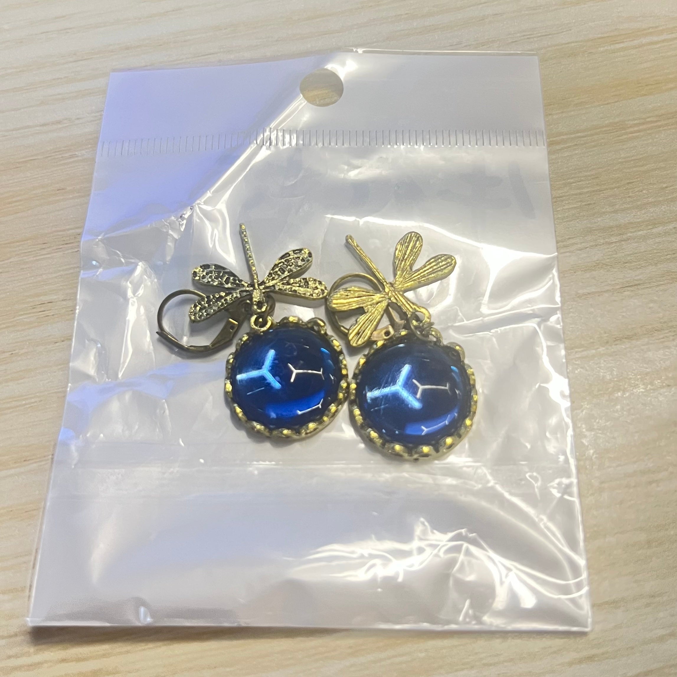 Bohemian Dragonfly Drop Earrings